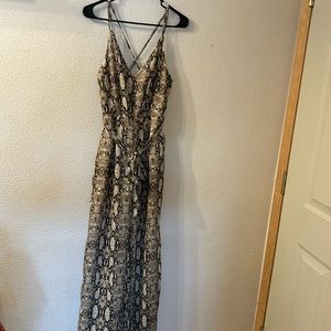 Hyfve snakeskin print jumpsuit size small